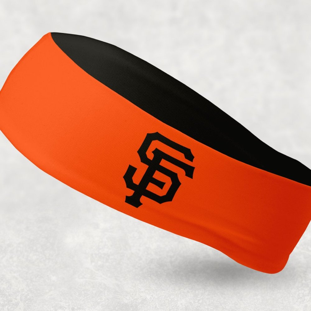 2 Pack - NEW - Reversible San Francisco Giants Headband SF Giants Headband